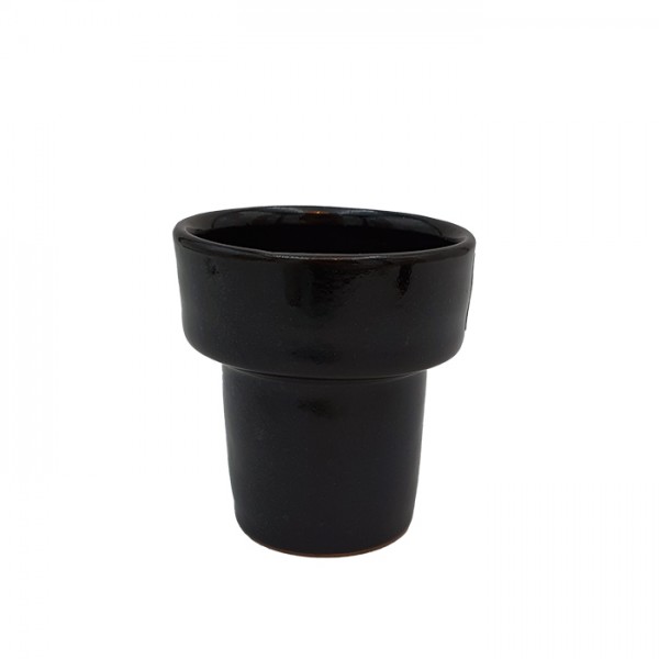 Cup-candleholder-pot Tall black