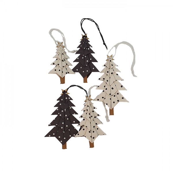 X-Mas Tree Dots set/5 in AN pouch